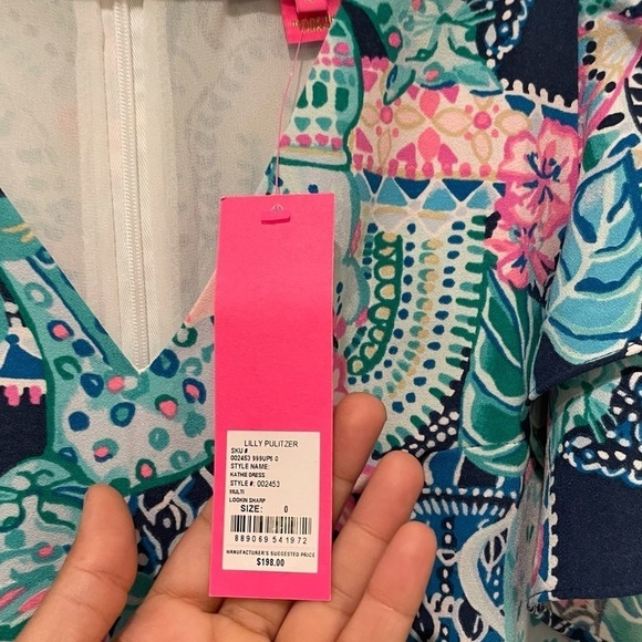 Lilly Pulitzer Kathie Dress size zero. NWT - Picture 4 of 10